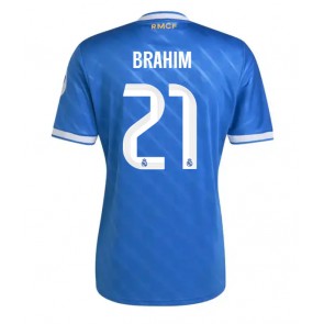 Lacne Muži Futbalové dres Real Madrid Brahim Diaz #21 2025-26 Krátky Rukáv - Tretina